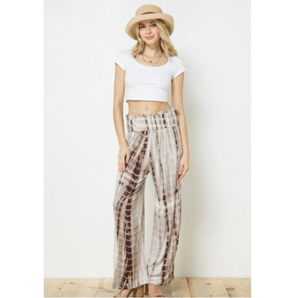๐HP๐ Butter Soft Wide Leg Tie Dye Pants - Picture 1 of 4